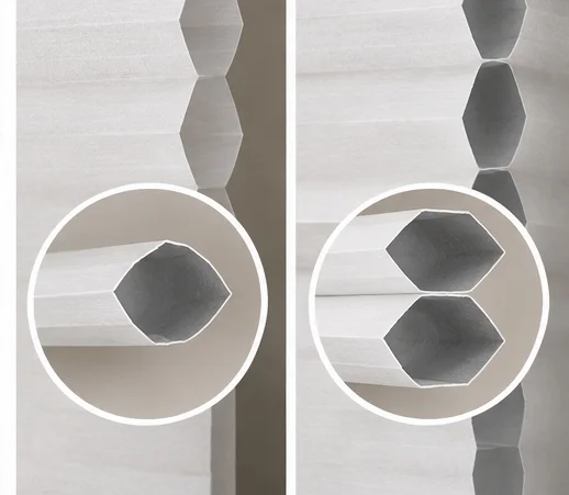 What Is the Difference Between Single Cell and Double Cell Honeycomb Shades?